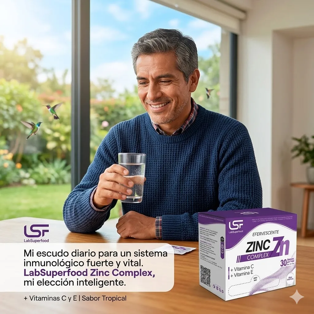 ZINC COMPLEX LABSUPERFOOD - 30 SACHETS + VITAMINA C Y E - 6
