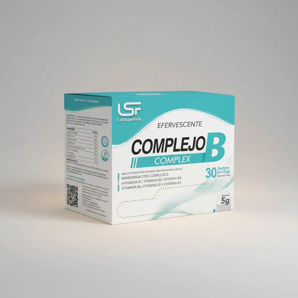 VITAMINA B1 B2 B6 B12 EFERVESCENTE - COMPLEJO B LABSUPERFOOD - 1