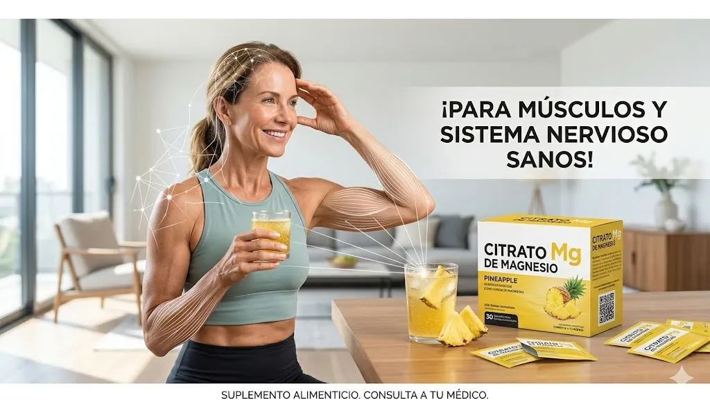CITRATO DE MAGNESIO EFERVESCENTE LABSUPERFOOD - SABOR PIÑA - 6