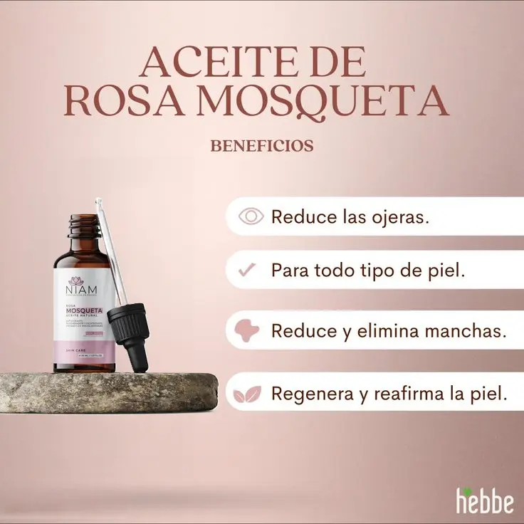 ACEITE DE ROSA MOSQUETA NIAM HIDRATANTE INTENSIVO 30ML - 2
