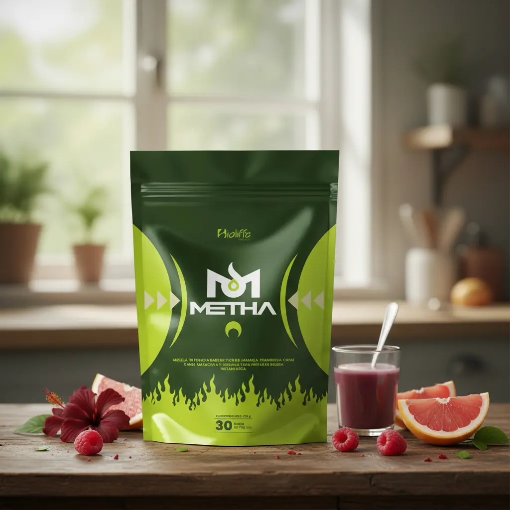 METHA BIOLIFFE QUEMADOR DE GRASA - JAMAICA 30 SOBRES 225GR - 3