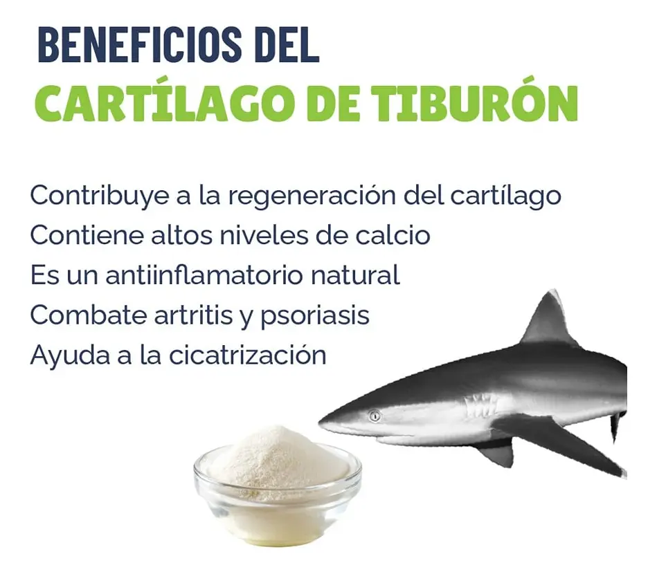 CARTILAGO DE TIBURON SUR ANDINO SOPORTE OSEO 500G - 2