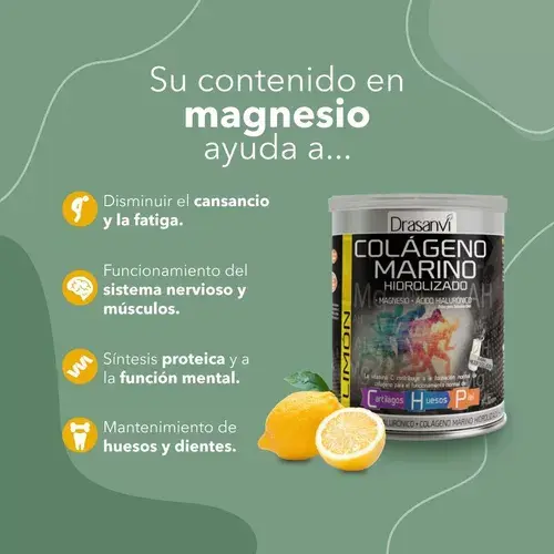 COLÁGENO MARINO HIDROLIZADO ESPAÑOL DRASANVI LIMON 300G - 4