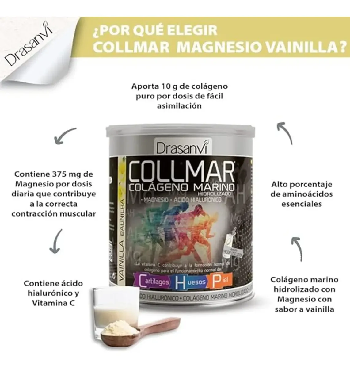 COLÁGENO MARINO HIDROLIZADO ESPAÑOL DRASANVI LIMON 300G - 5