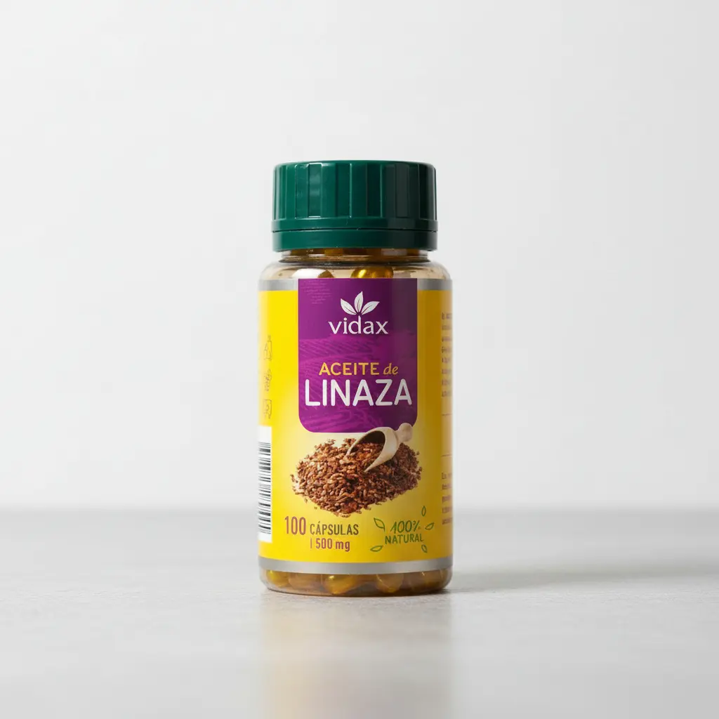 ACEITE DE LINAZA VIDAX NATURAL 500MG 100 CAPSULAS - 1