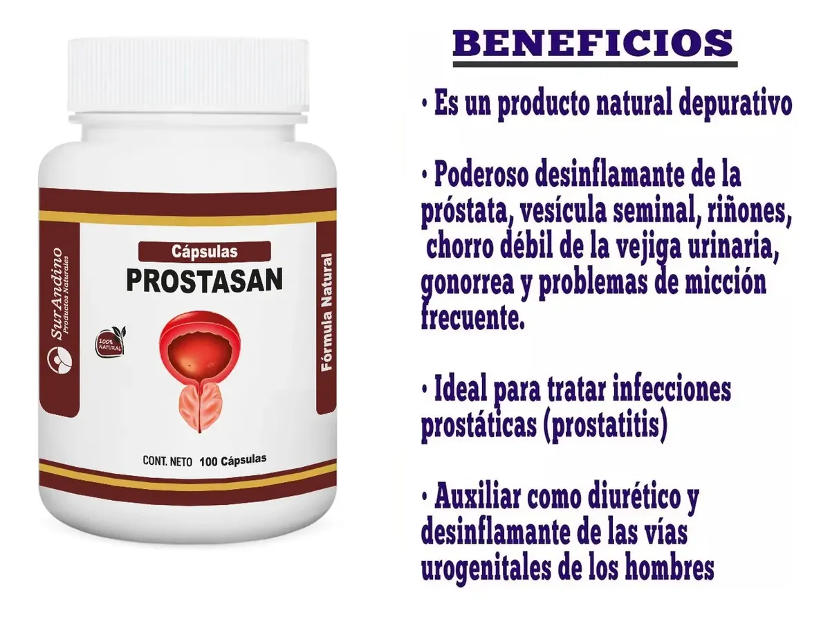 PROSTASAN SUR ANDINO SALUD MASCULINA 500MG 100 CAPSULAS - 2