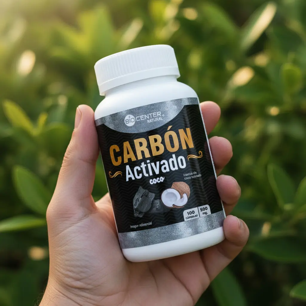 CARBÓN ACTIVADO BIOCENTER NATURAL 500MG 100 CAPSULAS - 4