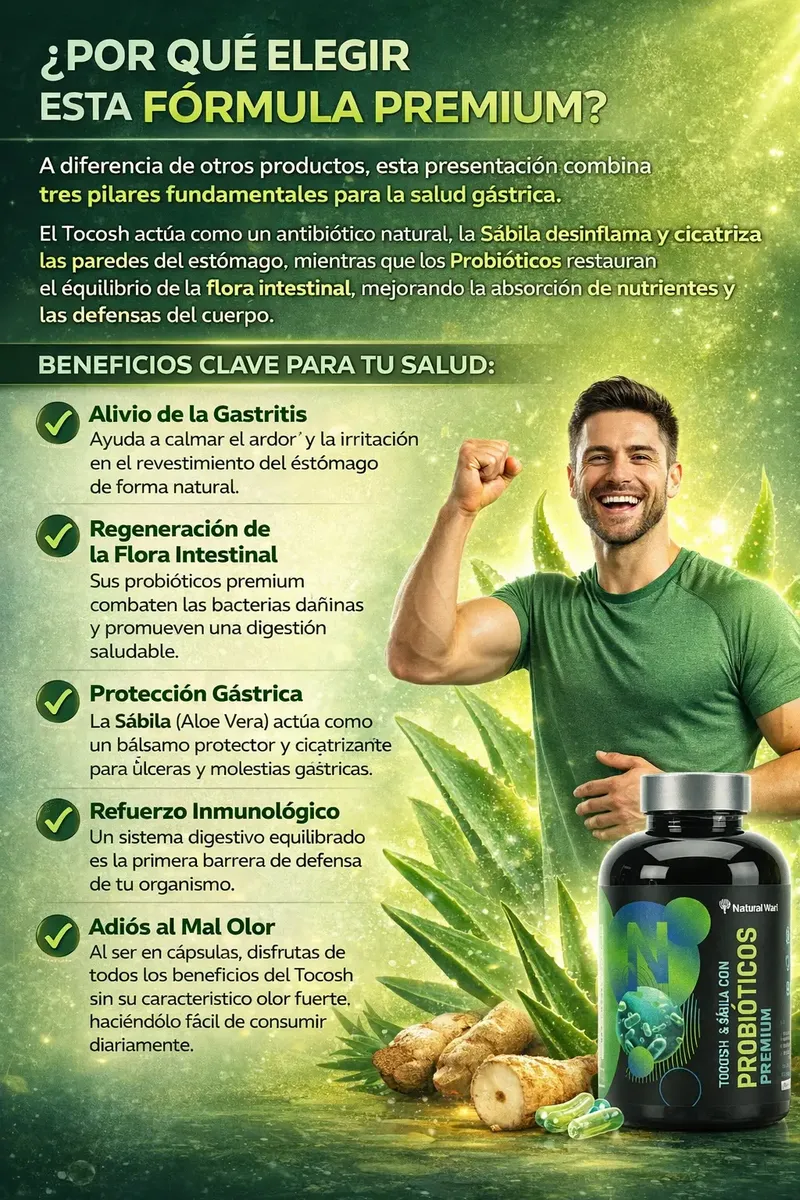 TOCOSH - SABILA CON PROBIOTICOS NATURALMAXX 1000MG 100 TABS - 2