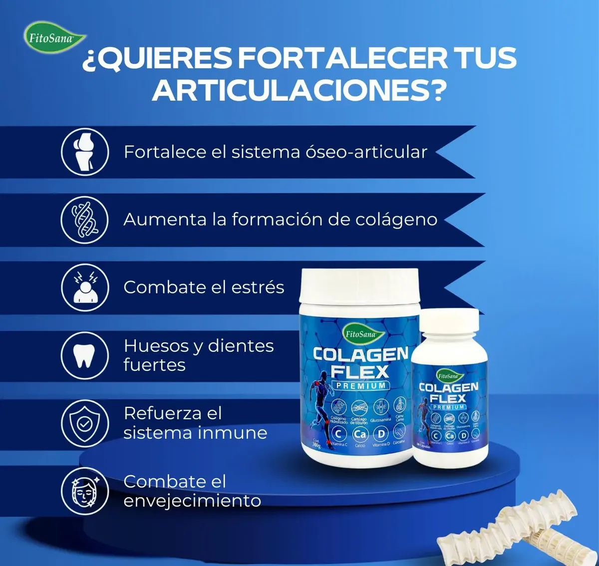 COLAGENO FLEX FITOSANA SOPORTE ARTICULAR 100 CAPSULAS - 2
