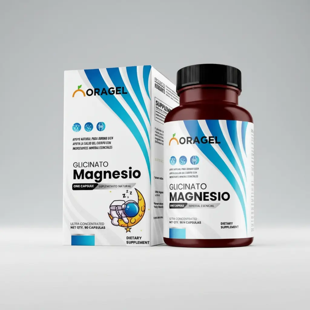 GLICINATO DE MAGNESIO 400MG ORAGEL ORIGEN ESPAÑA 90 CAPSULAS - 1