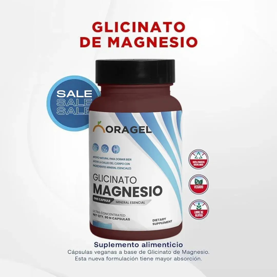 GLICINATO DE MAGNESIO 400MG ORAGEL ORIGEN ESPAÑA 90 CAPSULAS - 4