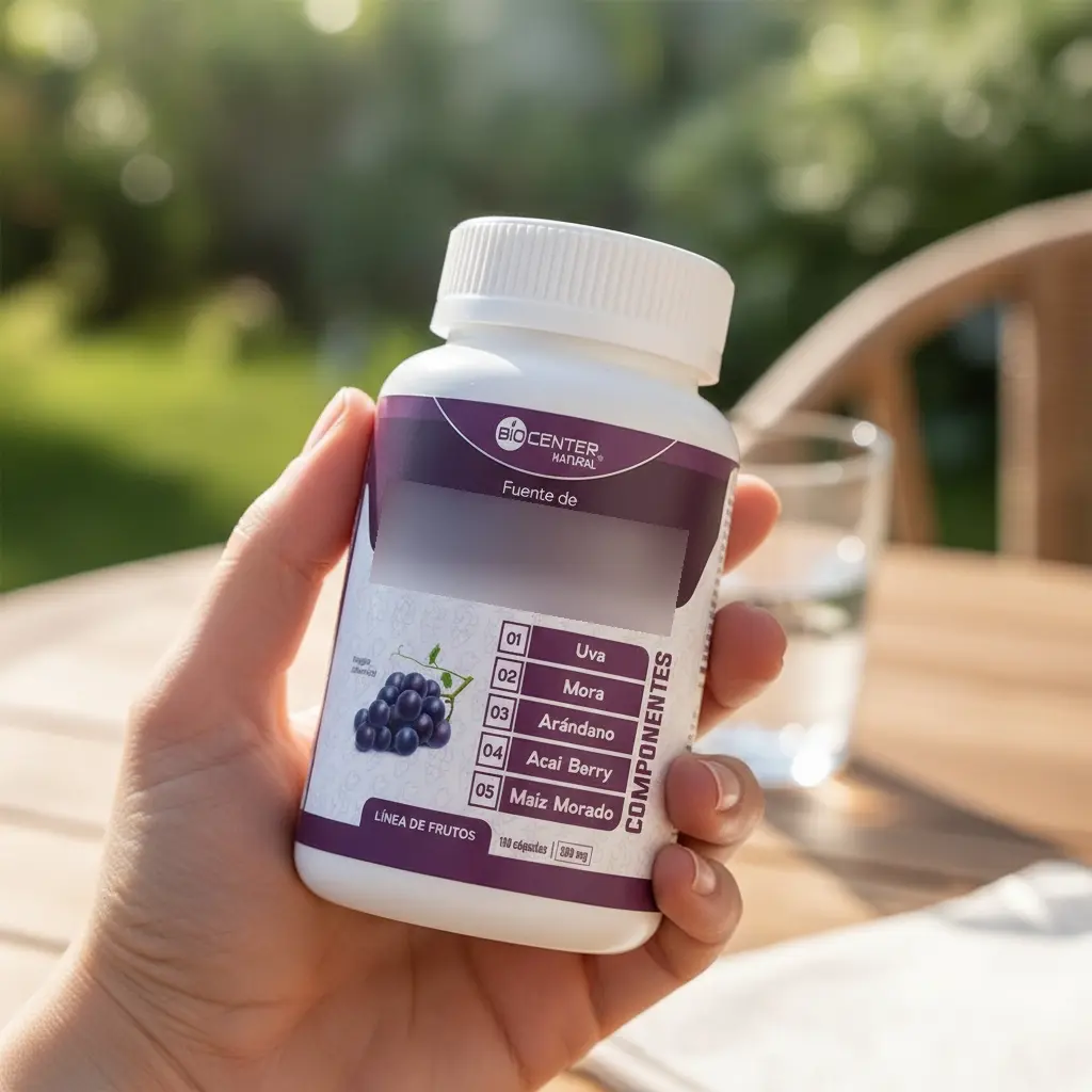 RESVERATROL COMPLEX 500MG BIOCENTER NATURAL 100 CAPSULAS - 4