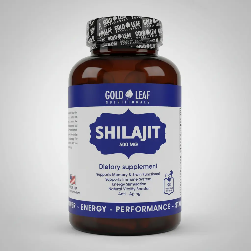 SHILAJIT 500MG DE GOLD LEAF VITALIDAD MASCULINA 90 CÁPSULAS - 1