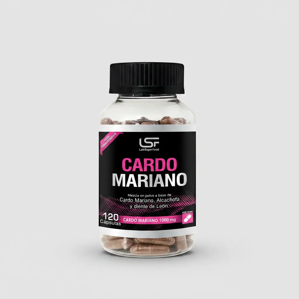 CARDO MARIANO 1000MG LABSUPERFOOD - ALCACHOFA 120 CÁPSULAS - 1