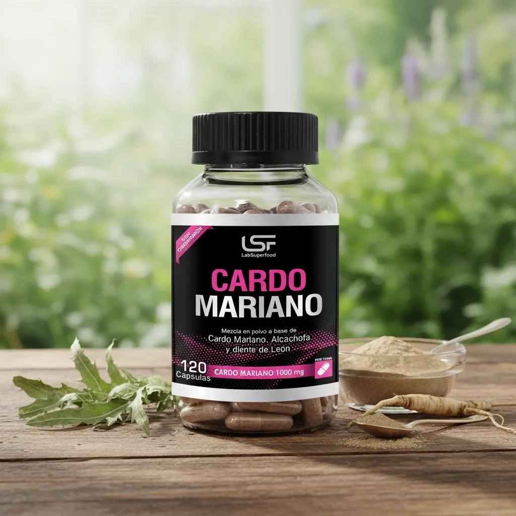 CARDO MARIANO 1000MG LABSUPERFOOD - ALCACHOFA 120 CÁPSULAS - 3