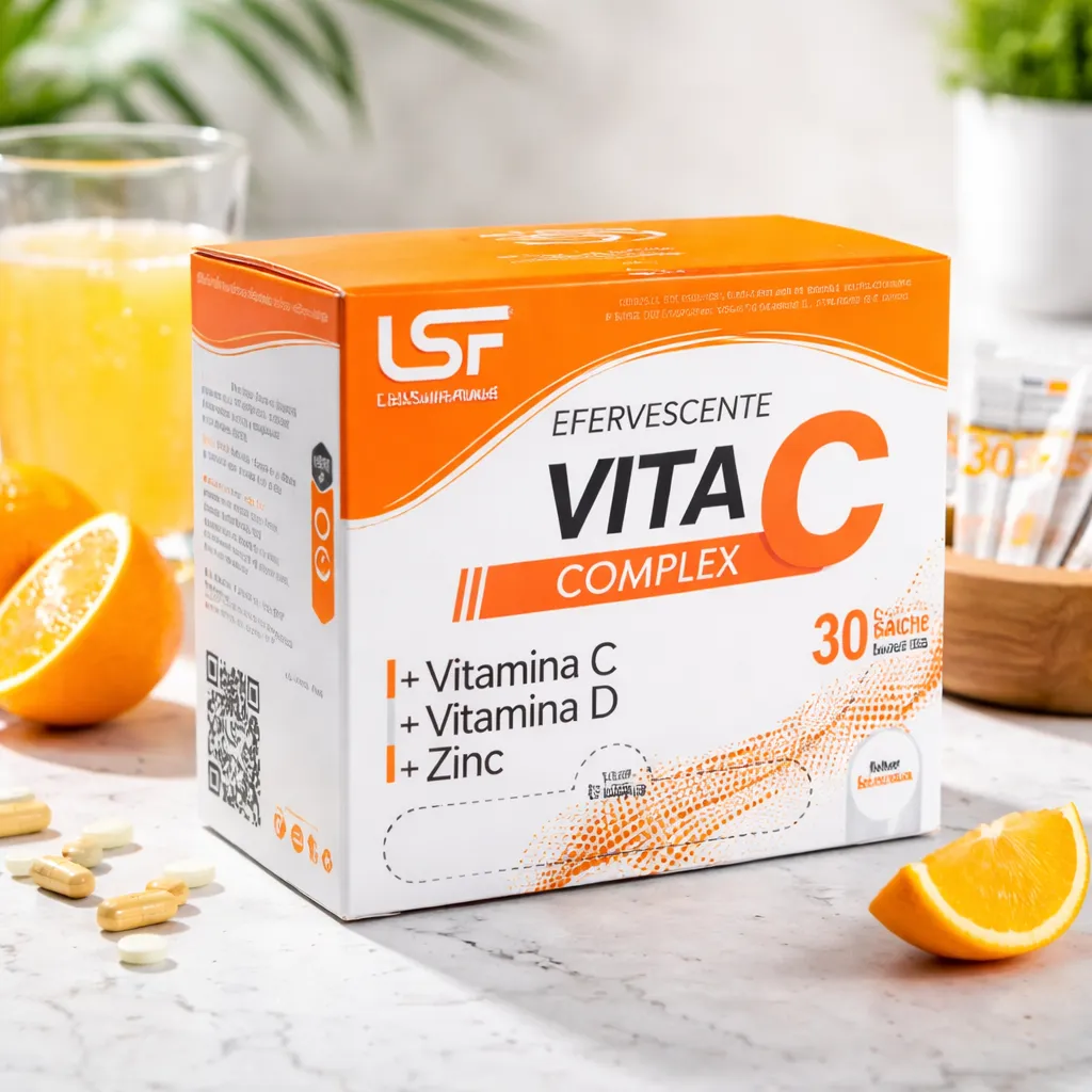 VITAMINA C COMPLEX LABSUPERFOOD - EFERVECENTE + VIT D + ZINC - 4