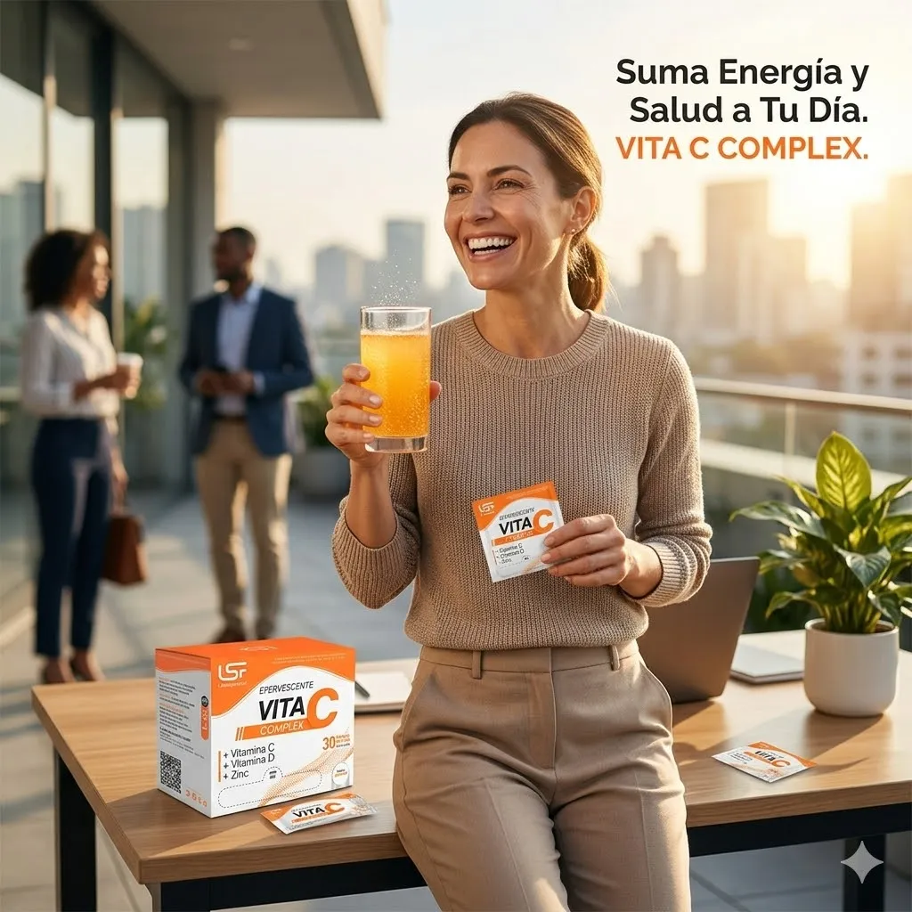 VITAMINA C COMPLEX LABSUPERFOOD - EFERVECENTE + VIT D + ZINC - 6