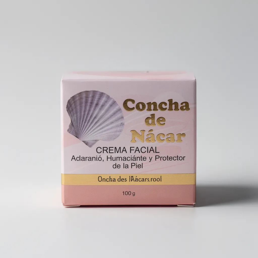 CONCHA DE NACAR CREMA FACIAL HUMECTANTE DE LA PIEL 100G - 1
