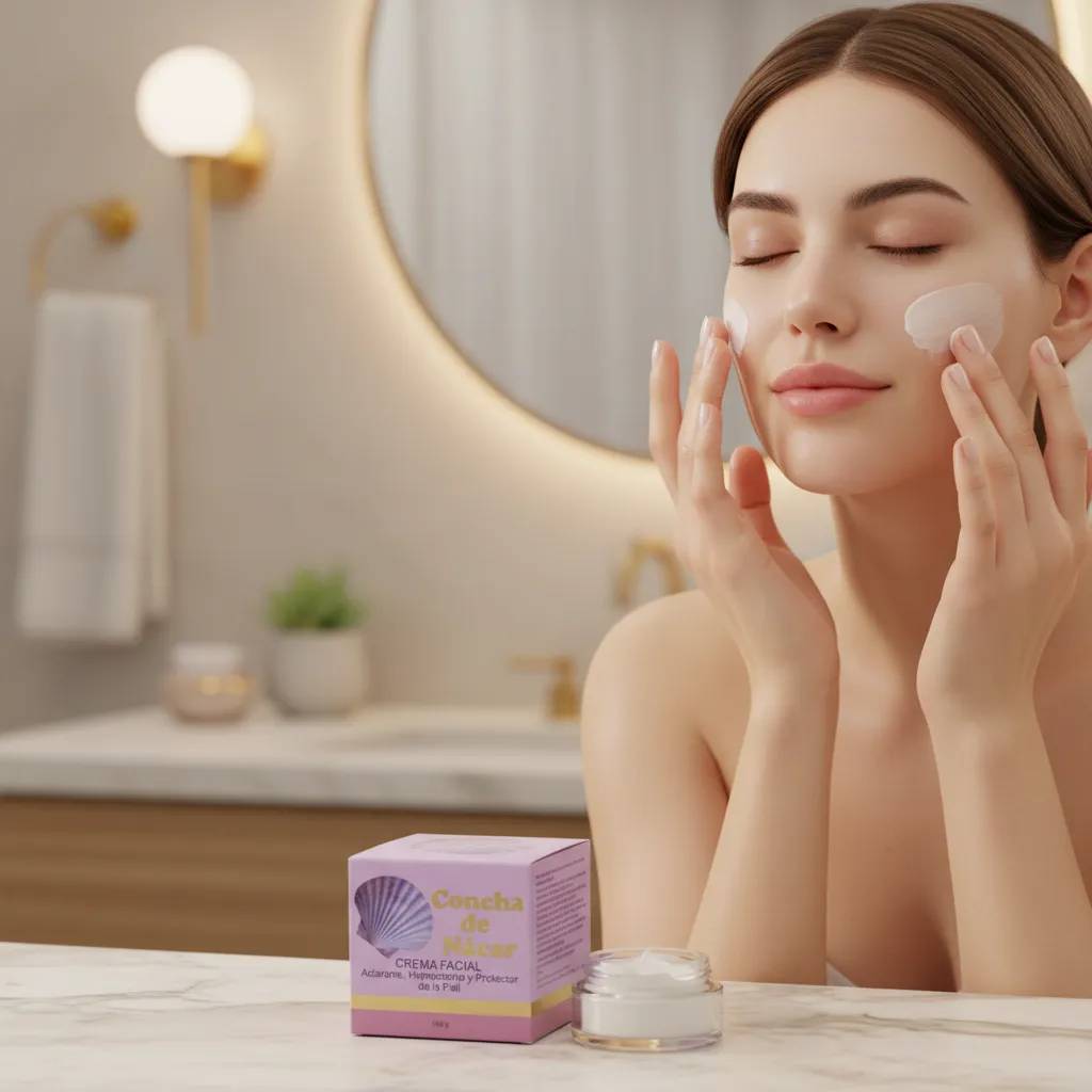 CONCHA DE NACAR CREMA FACIAL HUMECTANTE DE LA PIEL 100G - 4