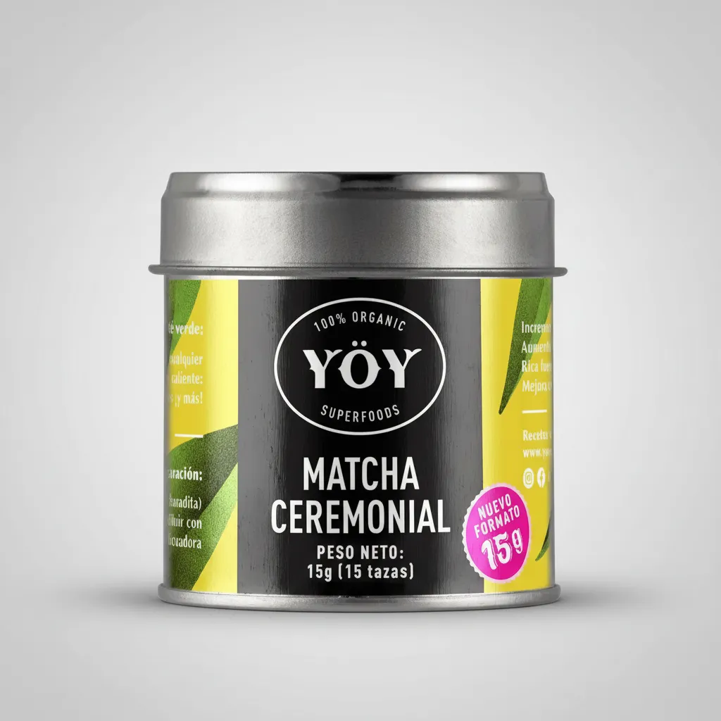 MATCHA CEREMONIAL YÖY SUPERFOODS 15G - 100% ORGÁNICO - 1