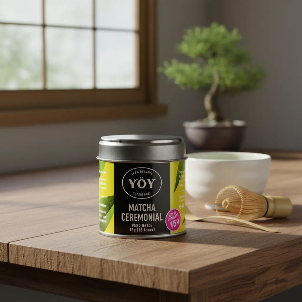 MATCHA CEREMONIAL YÖY SUPERFOODS 15G - 100% ORGÁNICO - 3