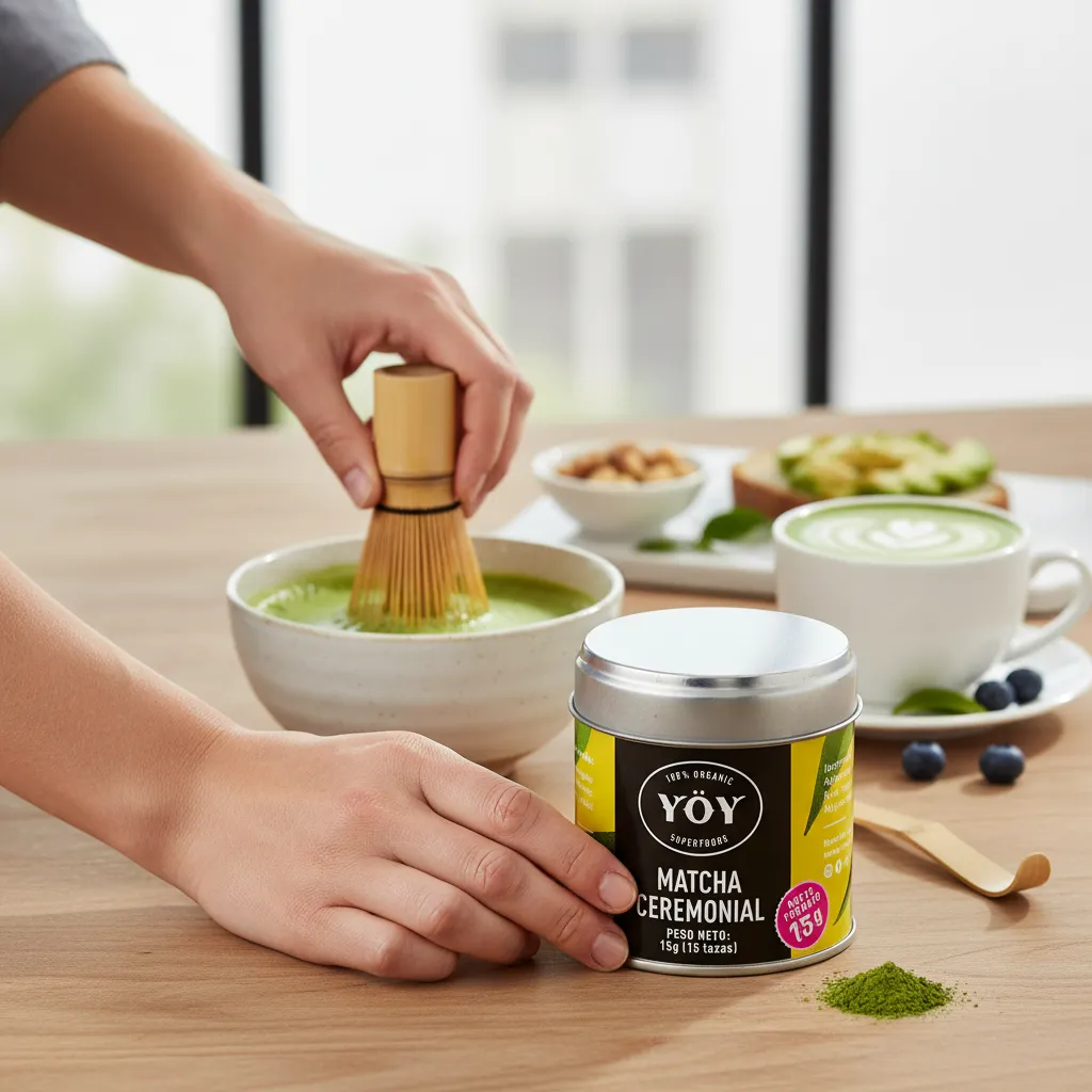 MATCHA CEREMONIAL YÖY SUPERFOODS 15G - 100% ORGÁNICO - 4