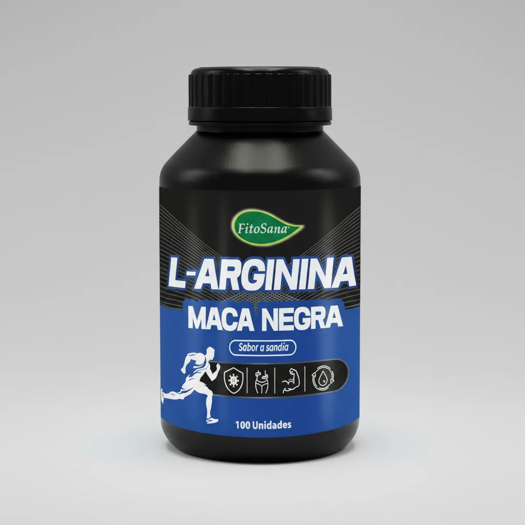 L-ARGININA MACA NEGRA FITOSANA PRE ENTRENO ENERGIA 100 CAPS - 1