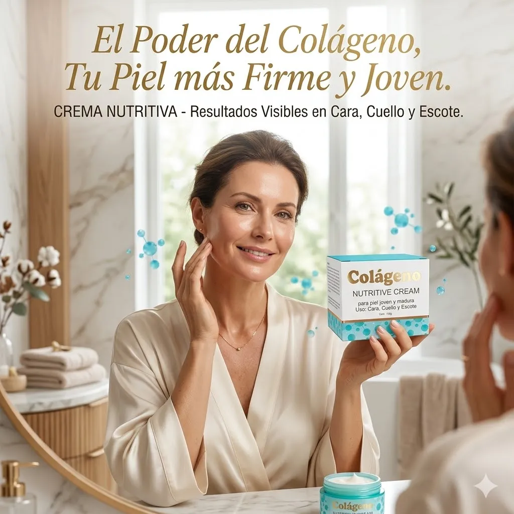 CREMA NUTRITIVA EN BASE DE COLAGENO REAFIRMA TU PIEL 100GR - 4