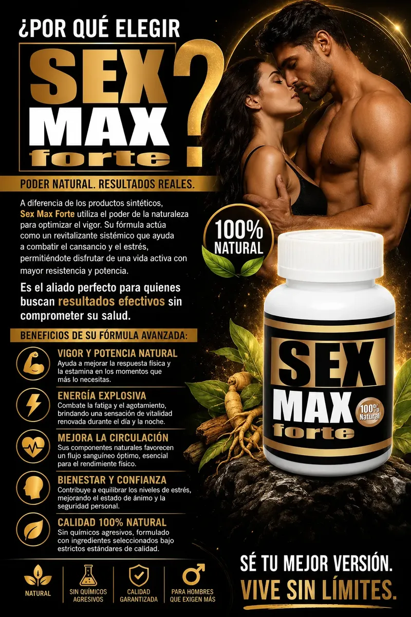SEX MAX FORTE MEJORA PLACER SEXUAL - ESTIMULANTE 30 TABLETAS - 2