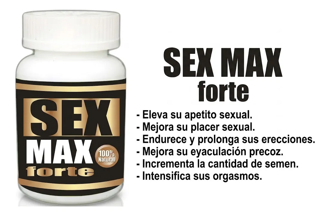 SEX MAX FORTE MEJORA PLACER SEXUAL - ESTIMULANTE 30 TABLETAS - 3