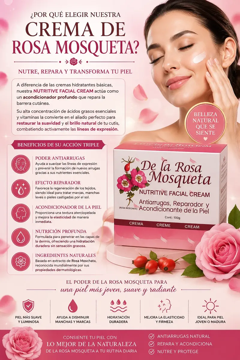 DE LA ROSA MOSQUETA ANTIARRUGAS - REPARADOR DE PIEL 100GR - 3