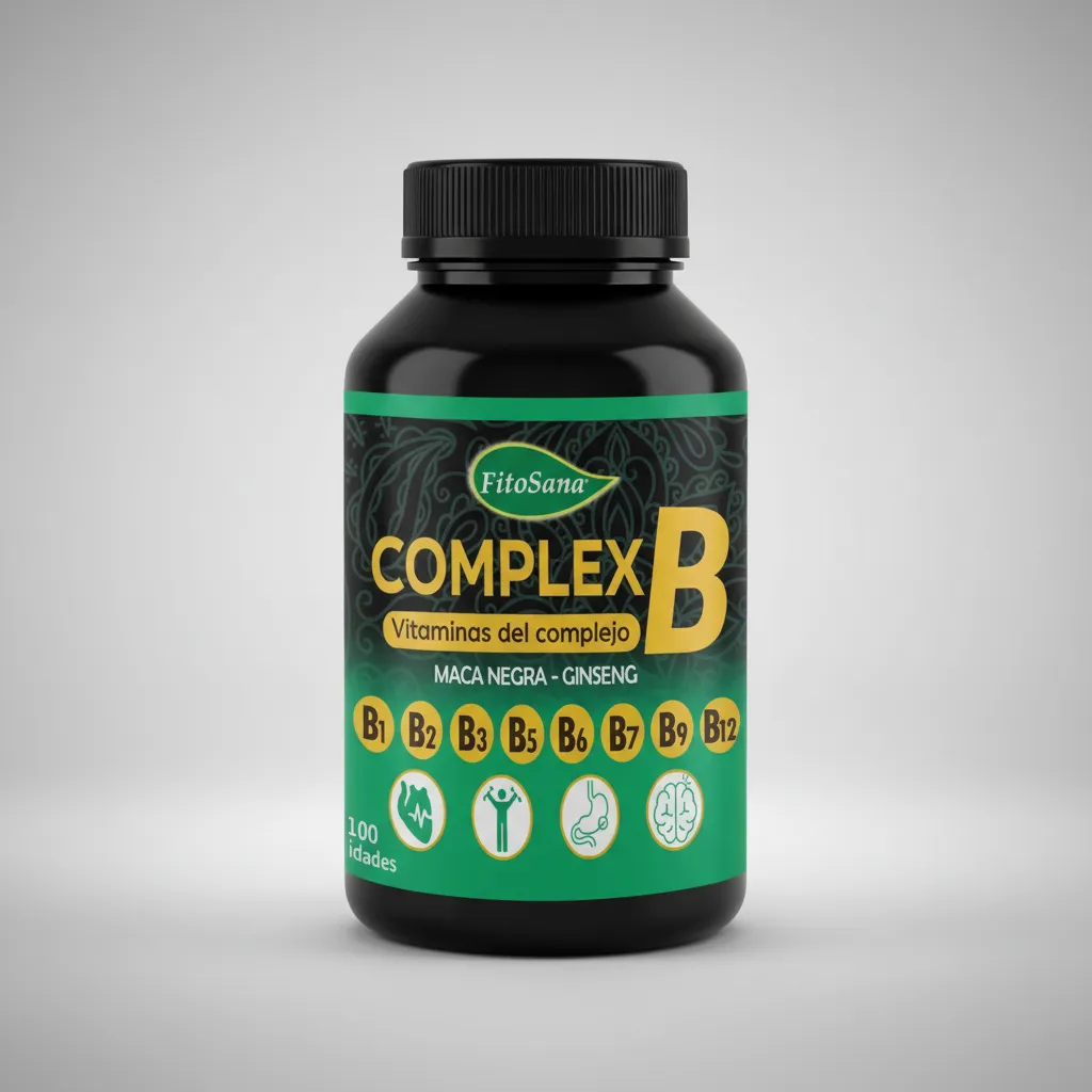 COMPLEJO B COMPLEX B FITOSANA MACA NEGRA GINSENG 100 CAPSULA - 1