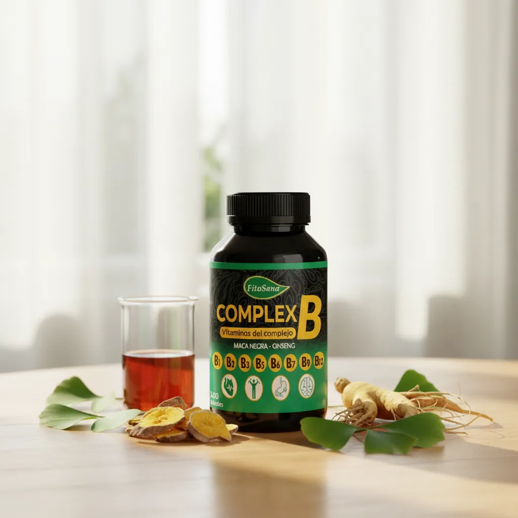 COMPLEJO B COMPLEX B FITOSANA MACA NEGRA GINSENG 100 CAPSULA - 2