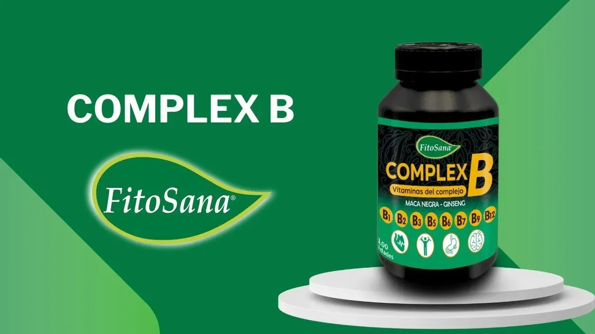 COMPLEJO B COMPLEX B FITOSANA MACA NEGRA GINSENG 100 CAPSULA - 7