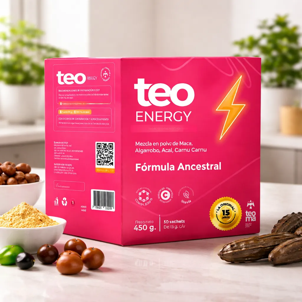 TEO ENERGY TEOMA VITALIDAD - CAJA 30 SACHETS ENERGIZANTE - 2