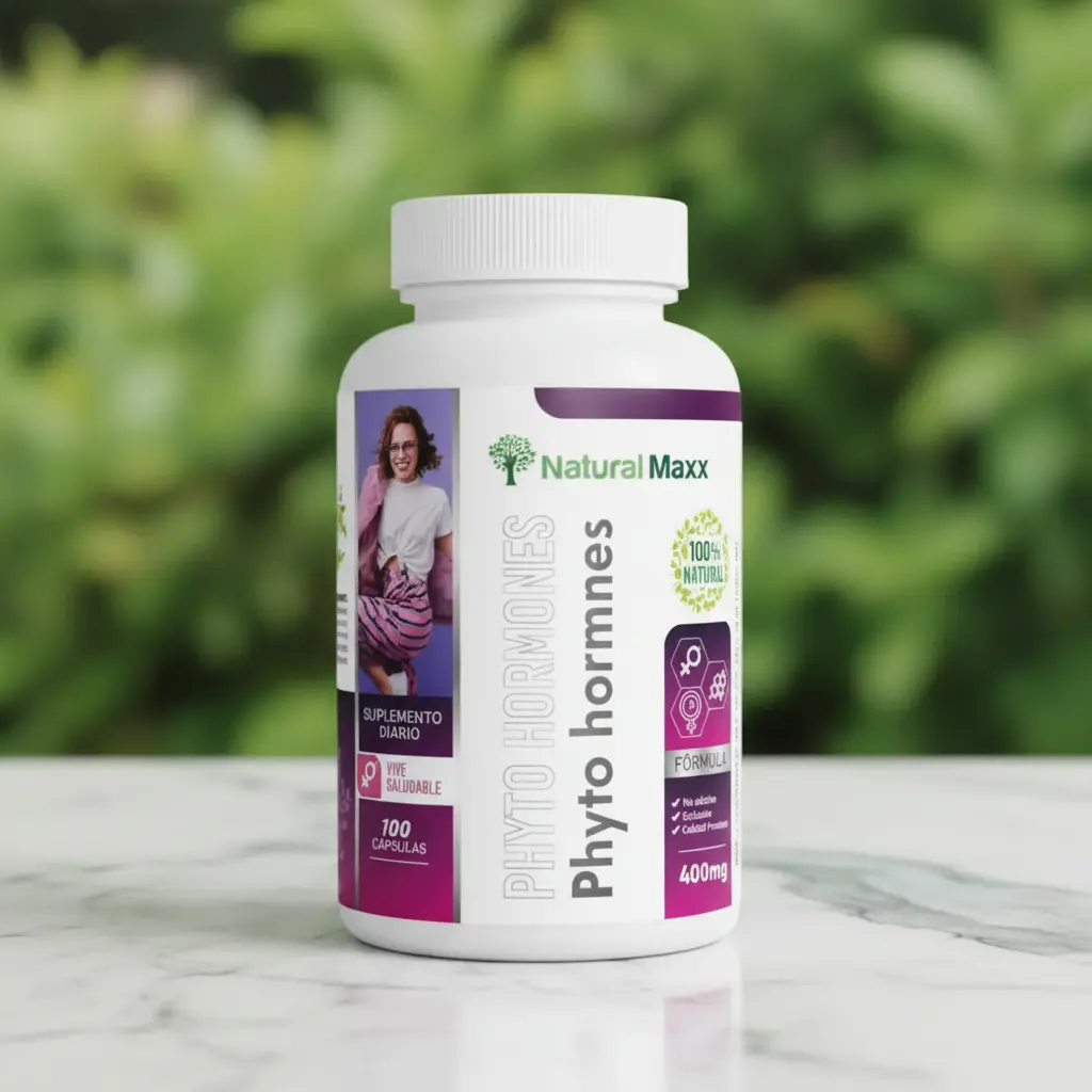 PHYTO HORMONAS 400MG NATURALMAXX SALUD FEMENINA 100 CAPSULAS - 3