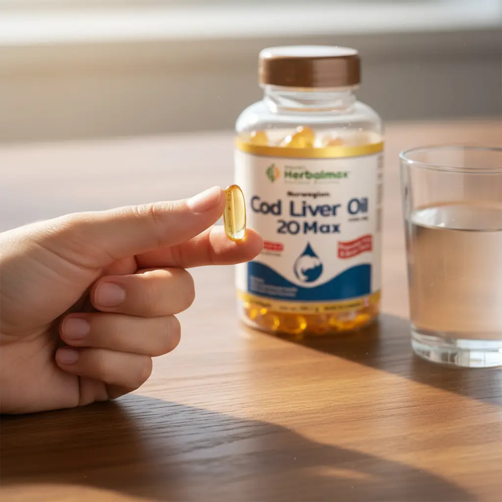 COD LIVER OIL 20 MAX HERBALMAX BACALAO 1370MG 110 CAPSULAS - 4