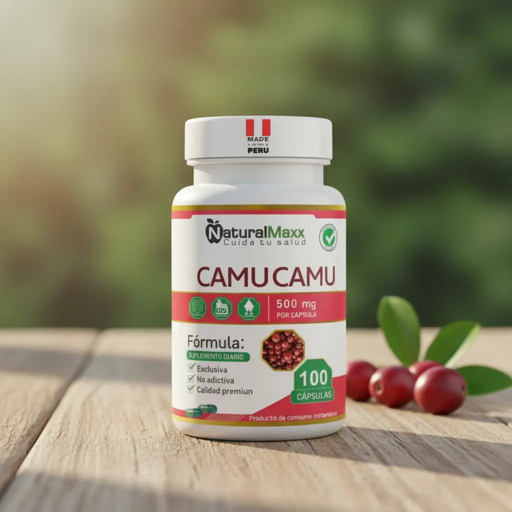 CAMU CAMU 500MG NATURALMAXX FUENTE DE VITAMINA C 100 CAPSULA - 4