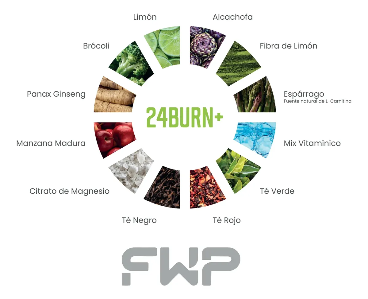 24BURN FWP EXCELENTE QUEMADO DE GRASA SABOR LIMON 280GR - 4