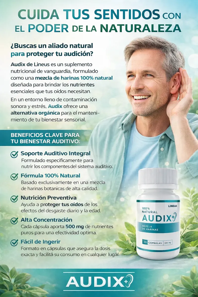 AUDIX SALUD AUDITIVA MEZCLA DE HARINAS 500MG 30 CAPSULAS - 3