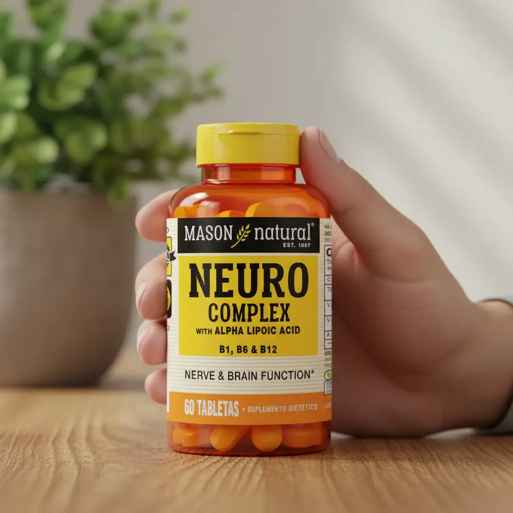 NEURO COMPLEX MASON NATURAL + ACIDO ALFA LIPOICO 60 TABLETAS - 6