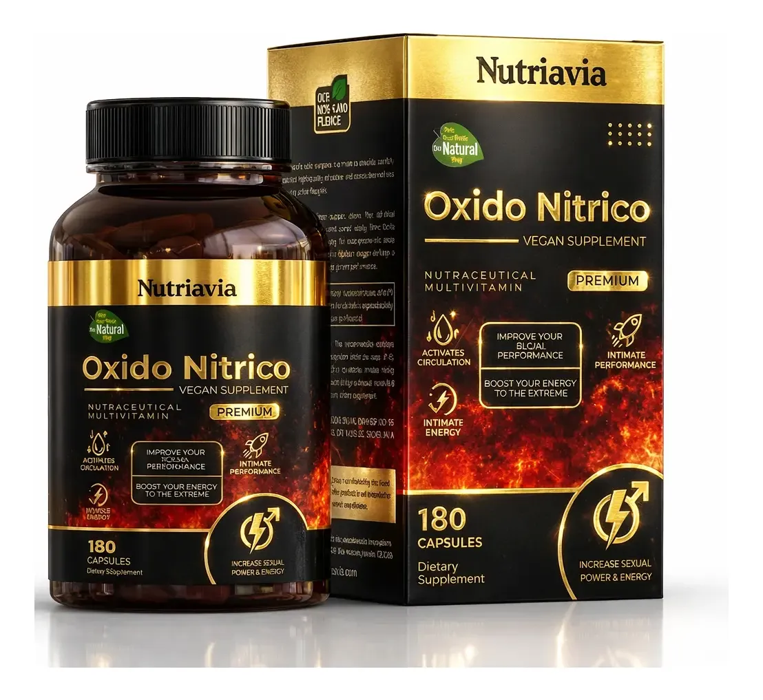NUTRIAVIA L-ARGININA Y CITRULINA PREMIUM 180 CÁPSULA ENERGÍA - 1