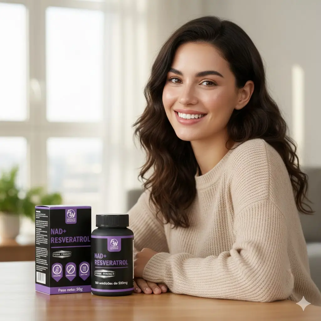 NAD RESVERATROL FITOCENTER NATURAL 500MG 100 CAPSULAS - 5