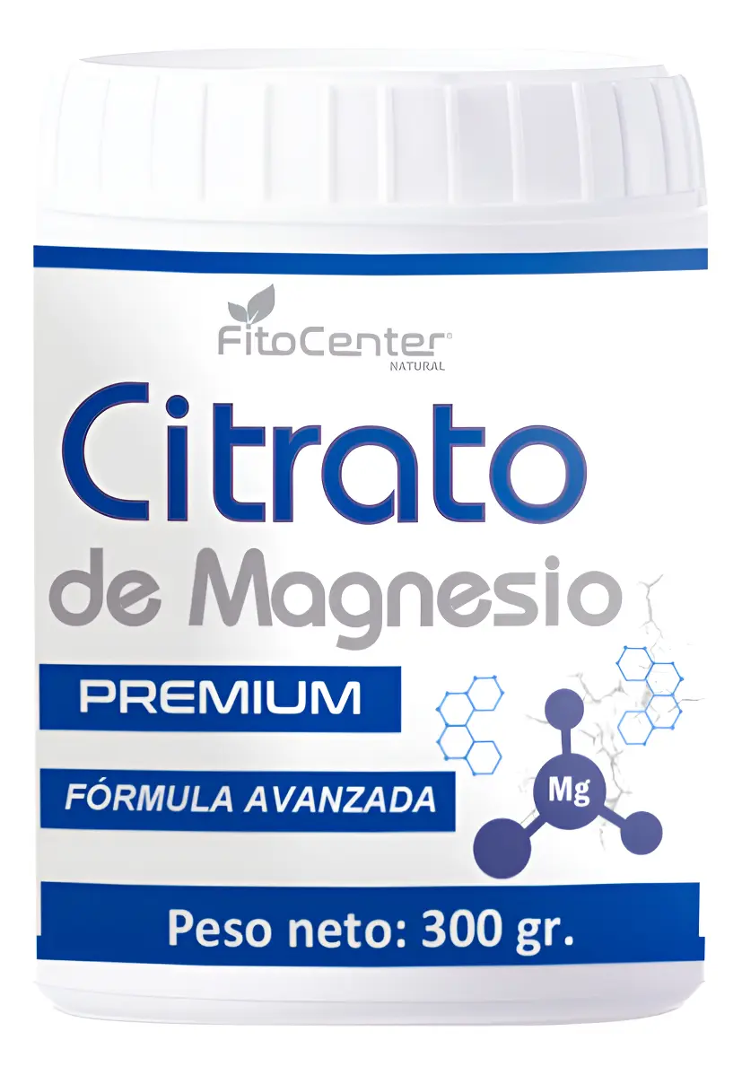 CITRATO DE MAGNESIO FITOCENTER NATURAL 100% PURO 300G - 1