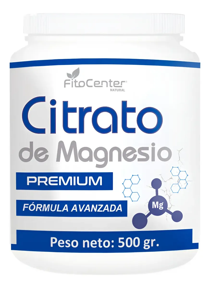 CITRATO DE MAGNESIO FITOCENTER NATURAL 100% PURO 500G - 1