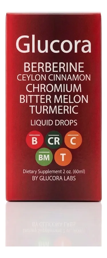 GLUCORA BERBERINE CEYLON CINNAMON CROMIUM LIQUIDO 60ML - 1