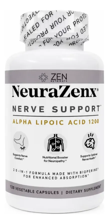 NEURAZENX ÁCIDO LIPOICO SALUD NERVIOSA 1200MG 120 CAPSULA - 1