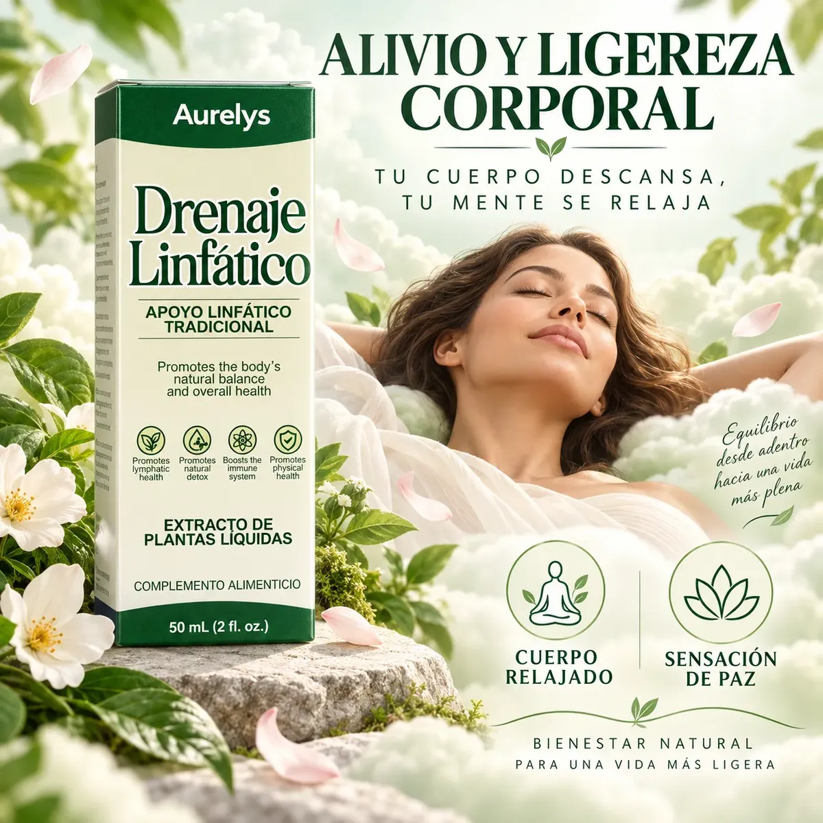DRENAJE LINFÁTICO AURELYS EXTRACTO DE PLANTAS LIQUIDAS 60ML - 7