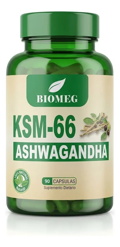 ASHWAGANDHA KSM-66 1000MG QUITA EL ESTRES 90 CAPSULAS - 1