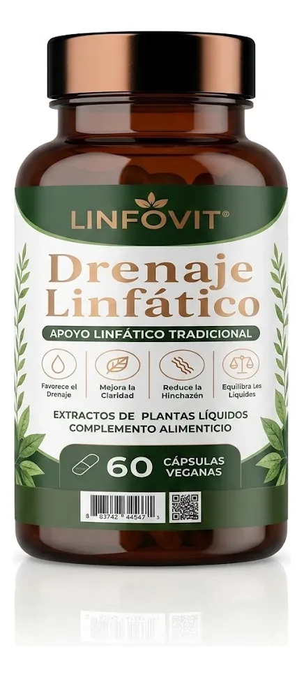 DRENAJE LINFÁTICO LINFOVIT REDUCE HINCHAZON 60 CAPSULAS - 1